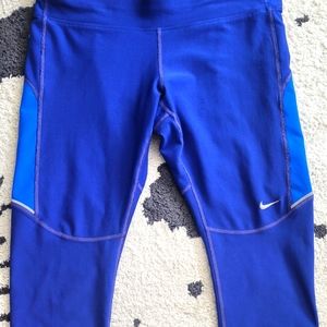Nike, royal blue Capri athletic pants, medium